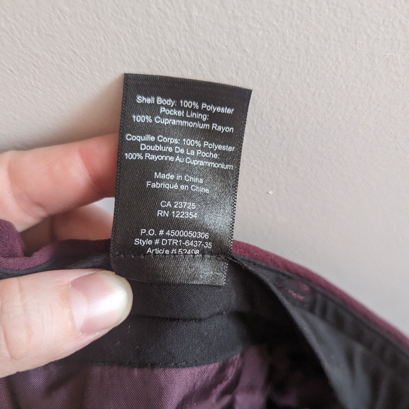 Aritzia Babaton Dress Pants - Purple - Picture 7 of 7